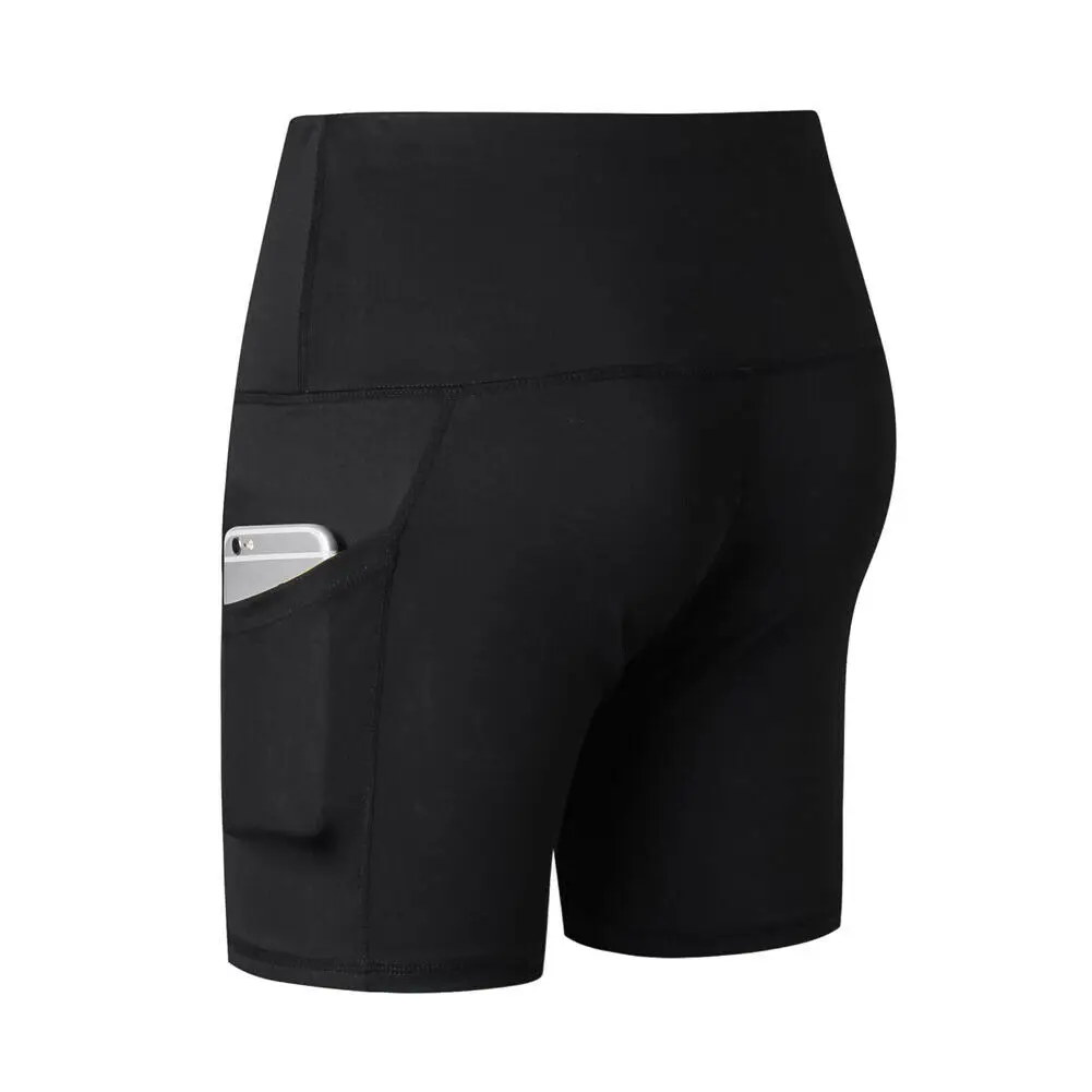 Женские шорты для велоспорта, шорты для танцев, повседневные шорты для активного отдыха, UK - Цвет: Черный