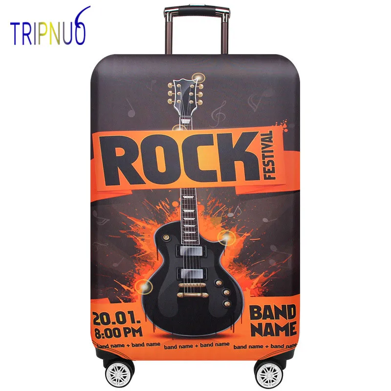 TRIPNUO Rock эластичный багажный Защитный чехол для 19-32 дюймов Чехол на колесиках защитный Пылезащитный Чехол с мультяшными рисунками аксессуары для путешествий