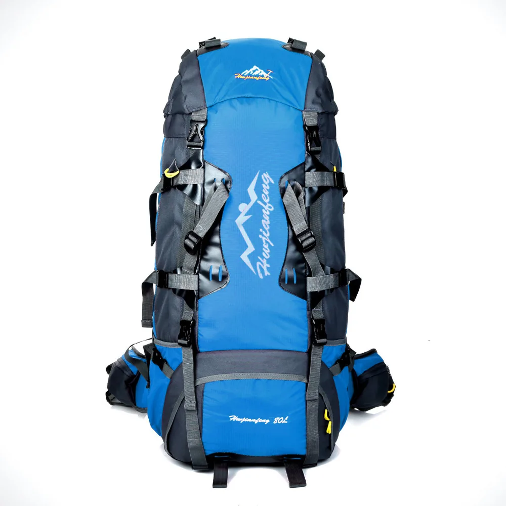 

High Quality Men Backpack Zipper Travel Bags 80L Waterproof Sports Tactical Camping Hiking Backpack Luggage Rucksack Bag New