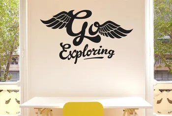 

Go Exploring Wall Stickers Decals Art Life Quotes Decor Vinyl