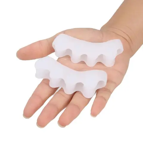 Cuidados com os Pés Atacado Pares Lote Separador Toe Straightener Corrector Silicone Gel Espalhador 200 –