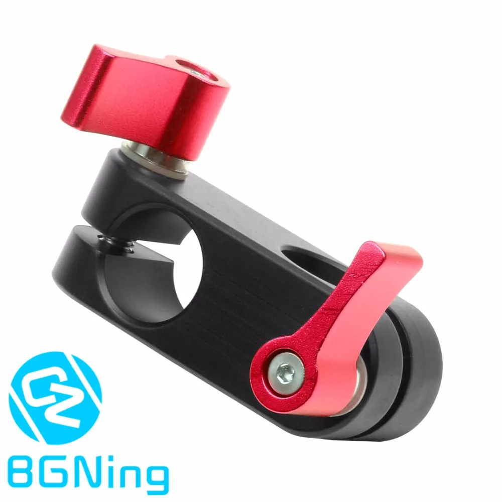 cheap 90 Degree Right Angle 15mm Rod Rig Clamp Adapter for 5D2 5D3 A7sGH4 DSLR Camera Photography System Photo Studio Handgrip Monitor