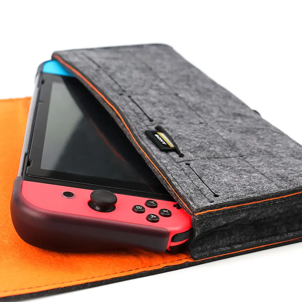 Storage Bag for Nintendos Switch Portable Soft Case Carrying Travel Bag for Nintend NS Switch Protective Game Console Felt Pouch (3)