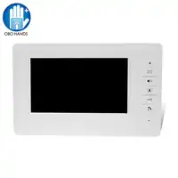7" TFT LCD Color Screen Video Video Door Bell Intercom System Indoor Monitor Unit with 25 Ringtone for Home Apartment Safe V70F