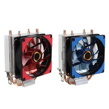 High Quality Dual LED CPU Fan Heatsink Radiator 9cm For Intel LGA1155X/1151 AMD Socket New computer Cooling Fan Cooler For cpu