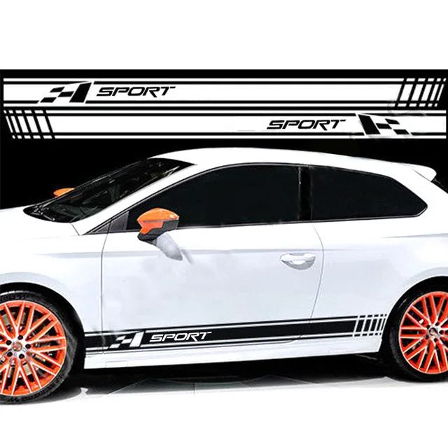 

Automobile innovate 2pcs Car Styling for honda stripes graphic decal sport stickers car styling da-921