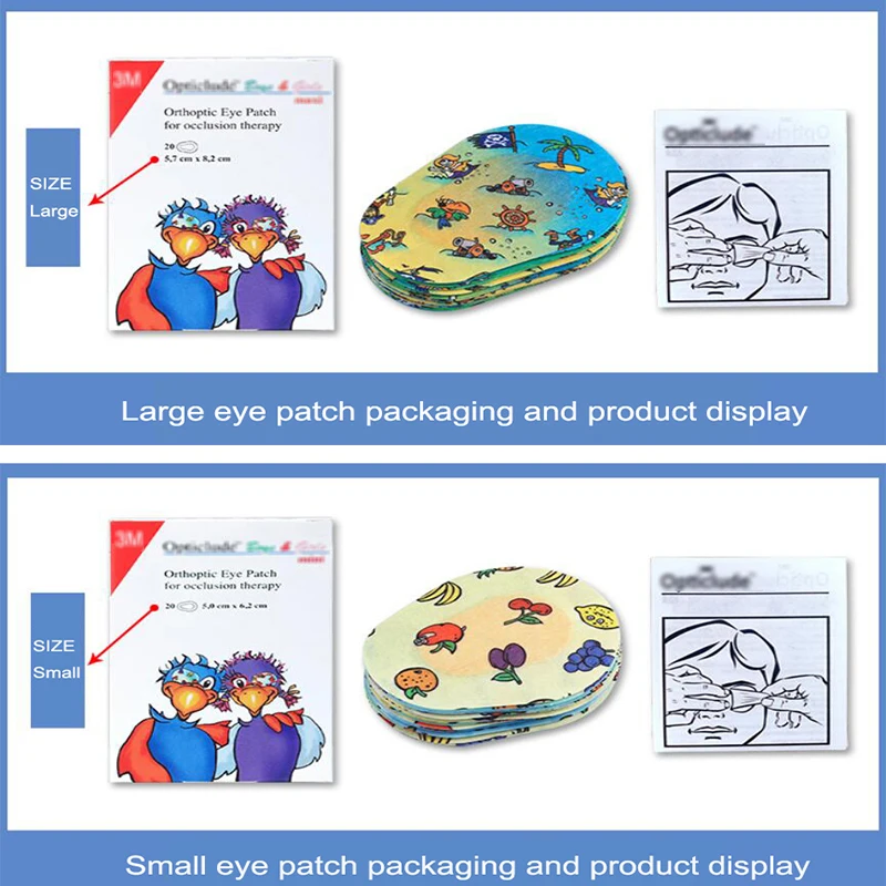 10 шт. Детские патчи для глаз Amblyopia коррекция Amblyopia тренировка Цвета Тени для век мягкие дышащие клейкие повязки D30