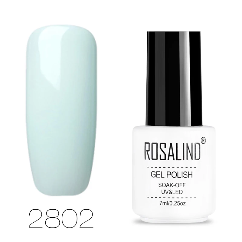 ROSALIND Гель-лак для ногтей все для маникюра замочить от белой бутылки УФ Базовое покрытие ногтей Перманентный Гель-лак Набор лаков для ногтей - Цвет: RC2802