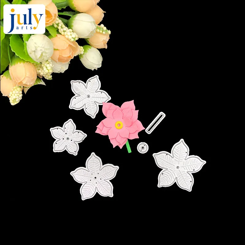 

Julyarts Craft Flower Metal Cutting Dies Cut Die Decoration Scrapbooking Album Paper DIY Card Craft Embossing Die Cuts