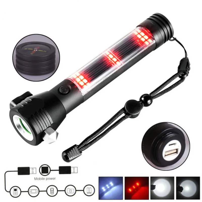 

Car Camping Emergency Flashlight Solar LED light For Mitsubishi Asx Lancer 10 Outlander Pajero Sport L200 Eclipse Carisma Galant