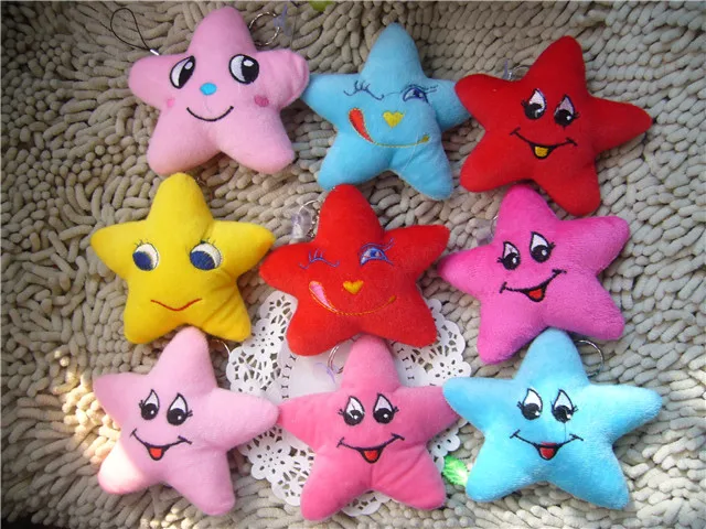 Plush toy infant child birthday gift pentastar fiv...