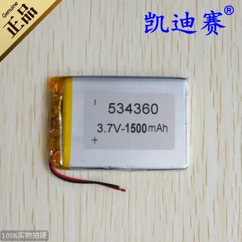 

3.7v li po li-ion batteries lithium polymer battery 3 7 v lipo li ion rechargeable lithium-ion for tablet dvr 534360 1500mAh LED