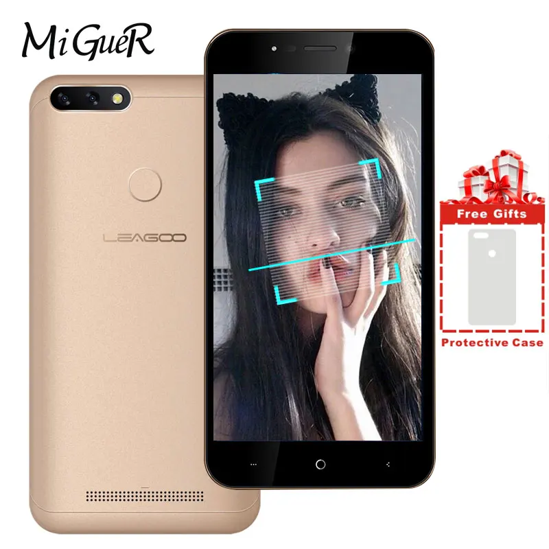 LEAGOO POWER 2 Мобильный телефон Android 8 1 MT6580A четырехъядерный 5 0 &quotHD ips ГБ + 16 Гб 3200 мАч две