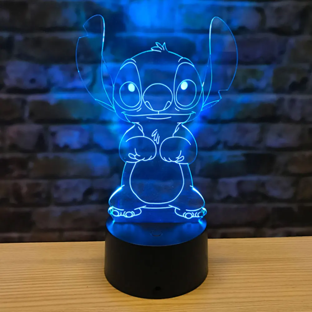 Candeeiro de Mesa Luz da Noite Ponto Criativo Painel Acrílico Crianças Lâmpada Cabeceira Usb 7 Cores Mudança Quarto Decoração Casa Presente 3d 5 usb 7 cores mudança quarto decoração casa presente