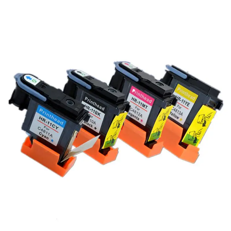 

free shipping 8 pcs 2 set printhead print head For HP11 HP 11 C4810A C4811A C4812A Designjet  70 100 110 500 HP510 500PS printer