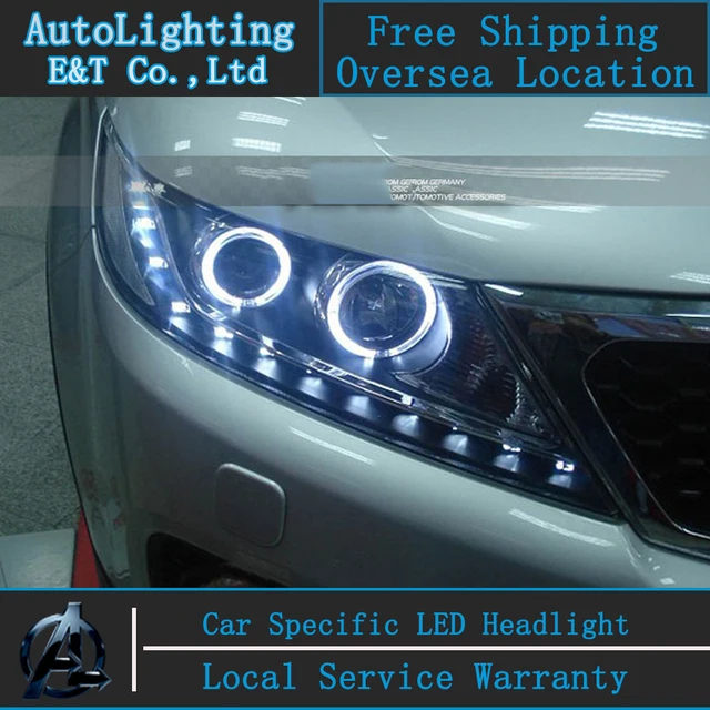 Car Styling LED Head Lamp for Kia Sorento Headlight assembly 2011