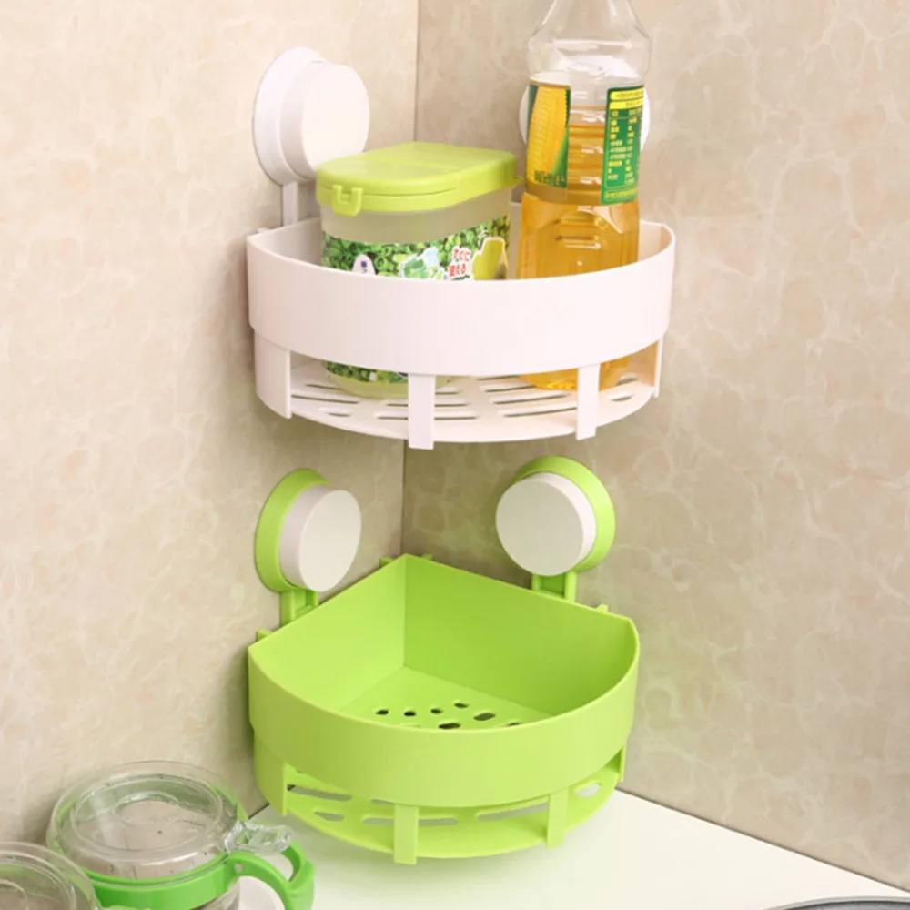 Home Bathroom Shower Wall Storage Rack Organizer with Suction Cup