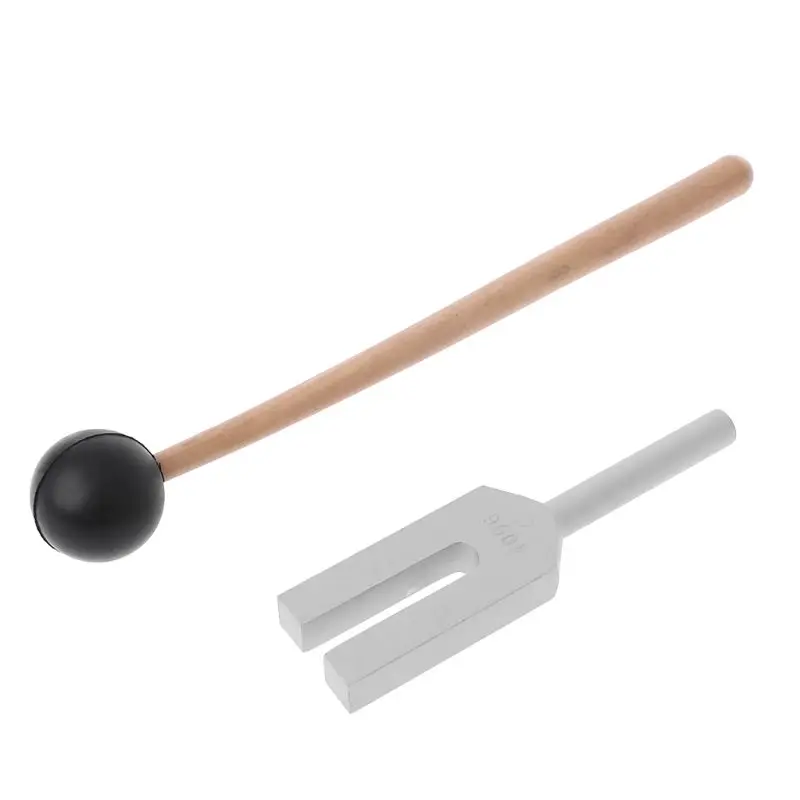 

4096Hz Aluminum Tuning Fork Chakra Hammer Ball Diagnostic Therapy w Mallet & Bag