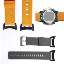 Для Suunto D6 D6i компьютерные часы для дайвинга мягкий силиконовый ремешок комплект Ремешки для наручных часов+ адаптеры для ПК