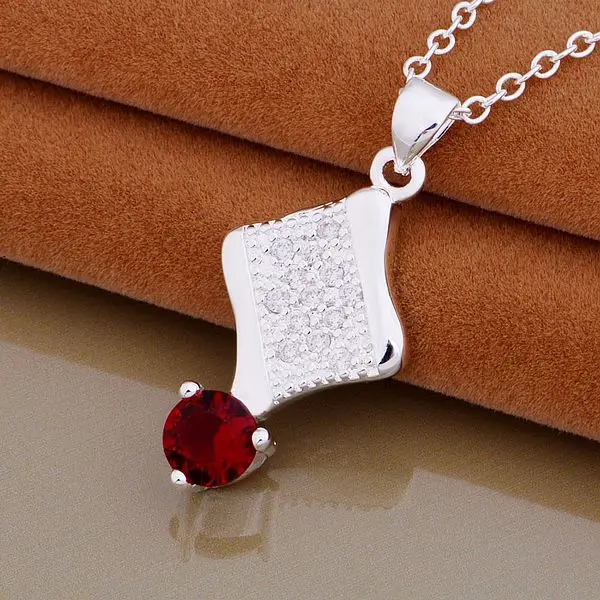 

wholesale High quality silver Fashion jewelry chains necklace pendant WN-809