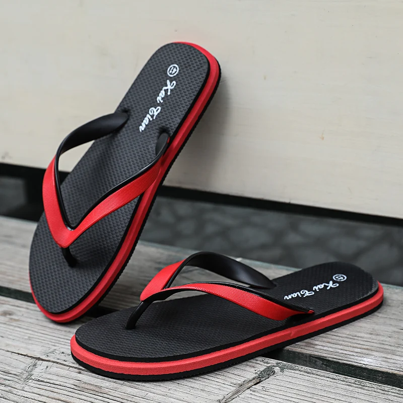 COOLVFATBO/Коллекция года; уличная Мужская обувь; Новое поступление; летние мужские вьетнамки; высококачественные пляжные сандалии; нескользящие повседневные мужские шлепанцы