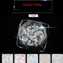 6 Box/Lot (1 Set=6 BOX) Nail Glitter Flakes Set Irregular Paillette Nail Art Sequins Tips UV Gel For Nail Art Decoration PLB20 vampire academy box set 1 6