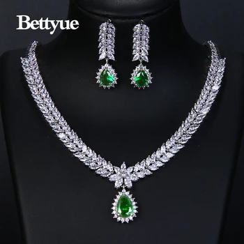Bettyue Brand Fashion Elegance Cubic Zircon Multicolor Europe And America Style Wholesale Jewelry Sets For Woman Wedding Gifts