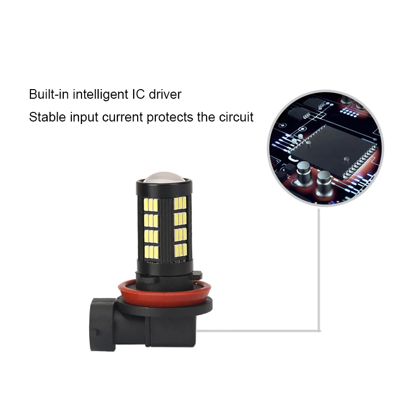2X extrêmement lumineux H8 H11 LED ampoule antibrouillard DRL lampe pour mazda 3 5 6 xc-5 cx-7 axela atenza ► Photo 3/6