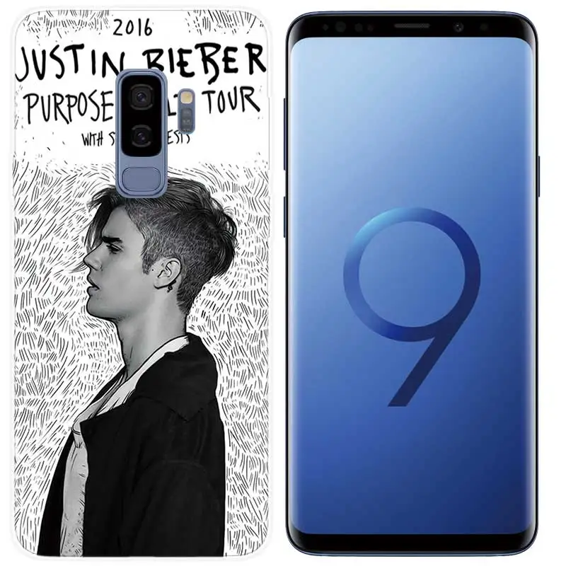 Fundas Silicone Phone Back Case For Samsung Galaxy S8 S9 S10 Plus lite Note 8 9 S6 S7 Edge S5 S4 Mini Cover justin bieber World