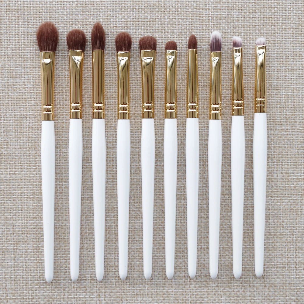 ShouShouLang 10pcs Professional Makeup Brushes Goat Hair Blender