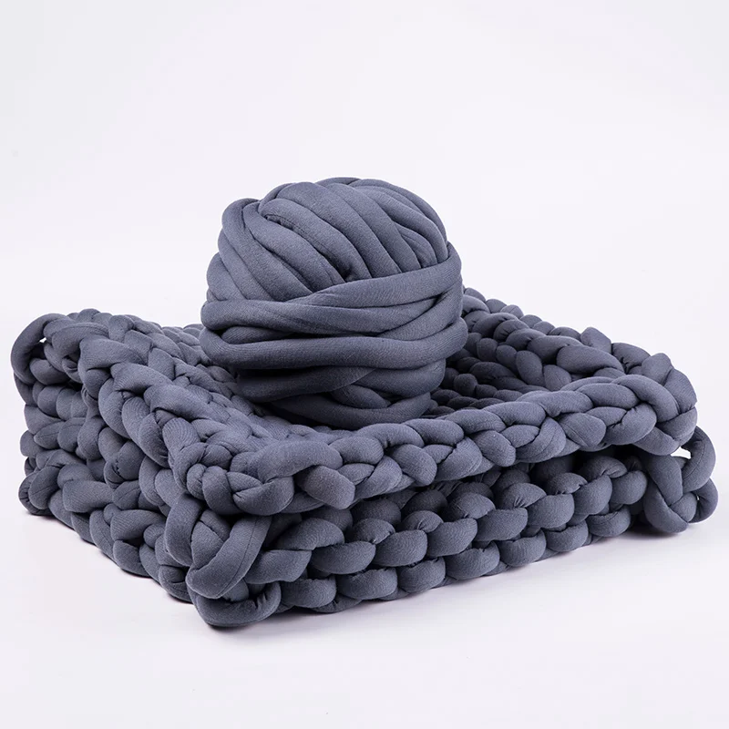 Bulky Arm Knitting Roving Knitted Blanket Chunky Wool Yarn Super Bulky