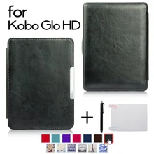 Cubierta case para kobo glo hd/glo/touch 2.0 e-book ereader + film protector + stylus pen