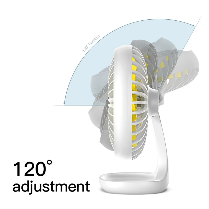Baseus Портативный USB вентилятор летом кулер охлаждения мини-вентилятор для офисного 3-Скорость Регулируемый настольные часы небольшой электрический вентилятор