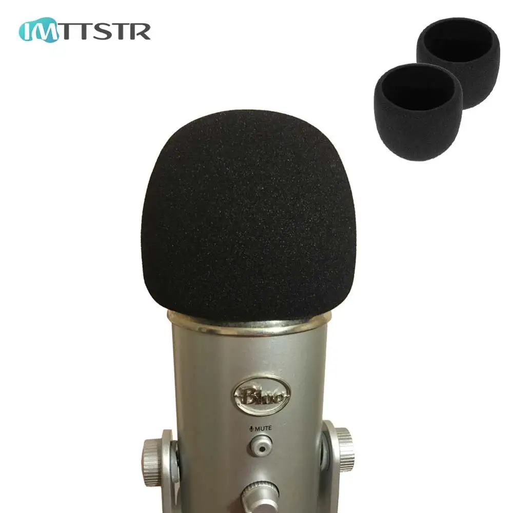 

IMTTSTR Soft Foam Microphone Windscreen for Blue Yeti ,Yeti Pro condenser microphones- as a pop filter for the microphones