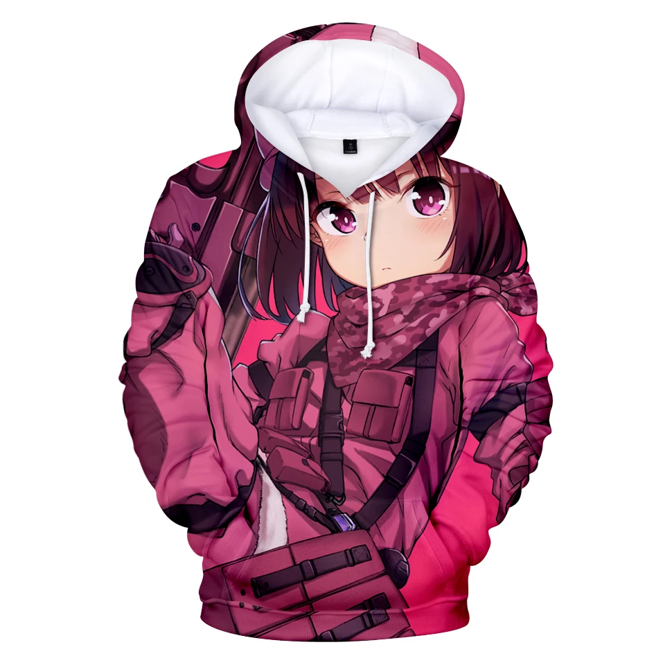 aikooki Women Men Fashion Hoodies Sword Art Online 3D Hoodies Sweatshirt SAO Anime   Hoodies Style Casual Clothes Plus Size