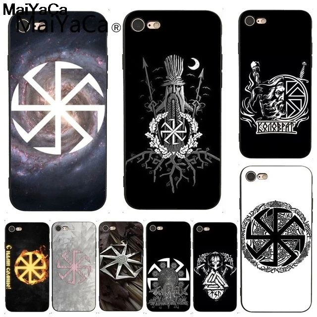 MaiYaCa Slave символ викингов для iPhone 4S 5C 5S 6S 7 8 Plus X XR XS MAX Samsung черный мягкий чехол