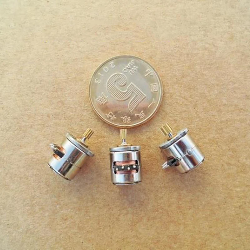 Микро DC 8 мм 2 фазный 4 проводной шаговый двигатель * 9 5 мини медная Шестерня DIY