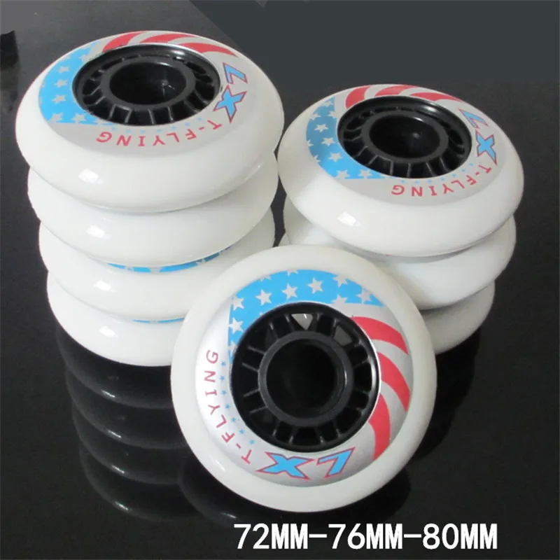 سوبر يستحق 85A التزلج عجلة ل سيبا زلاجات دوارة أحذية 72mm 76mm 80mm عجلة FSK سباق التعرج روداس 608 تحمل 8 قطعة/الوحدة