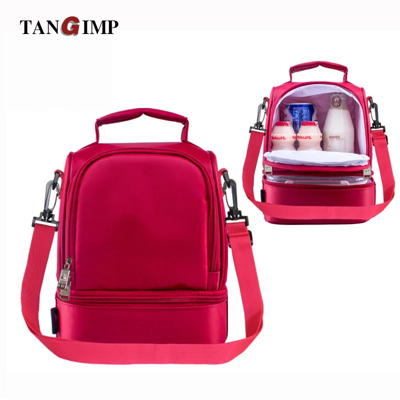 

TANGIMP 2018 Cooler Bags 8L Thermal for Lunch Ice Pack Picnic Storage Bags 600D Oxford PVC Folding Insulation Women Men Food Bag