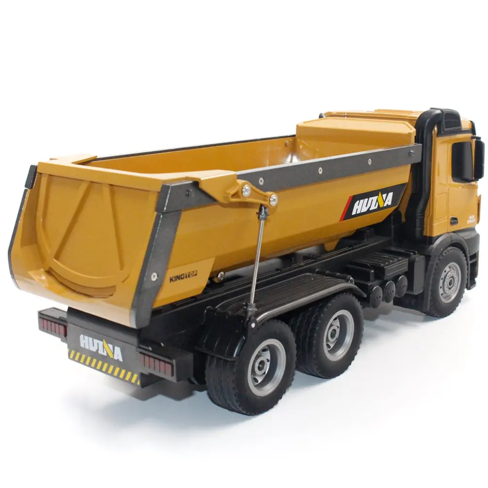 HUINA TOYS 1573 1/14 10CH из сплава Радиоуправляемый самосвал инженерная конструкция