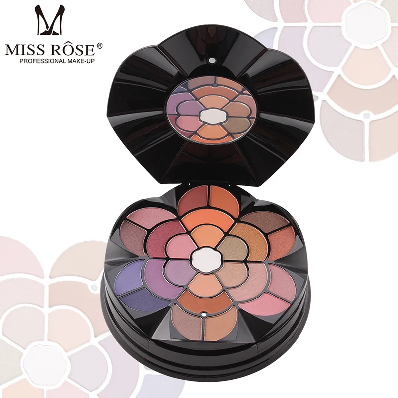 

MISS ROSE 57 color flower petals make-up tray 43 color eyeshadow 4 color eyebrow powder blush lipstick 2 color powder cake