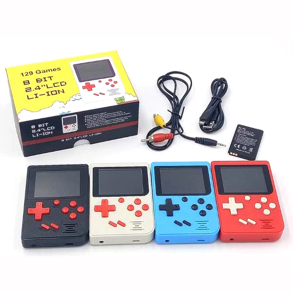 For Retro Mini Handheld Game Player Built in 129 Classic Games Portable