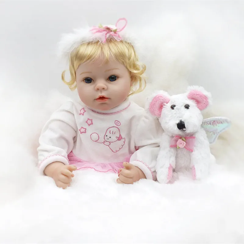 

2017 New 55cm Silicone Vinyl Baby Reborn Dolls Reborn Babies Handmade Kids Princess Toys Children Bonecas Juguetes Brinquedos