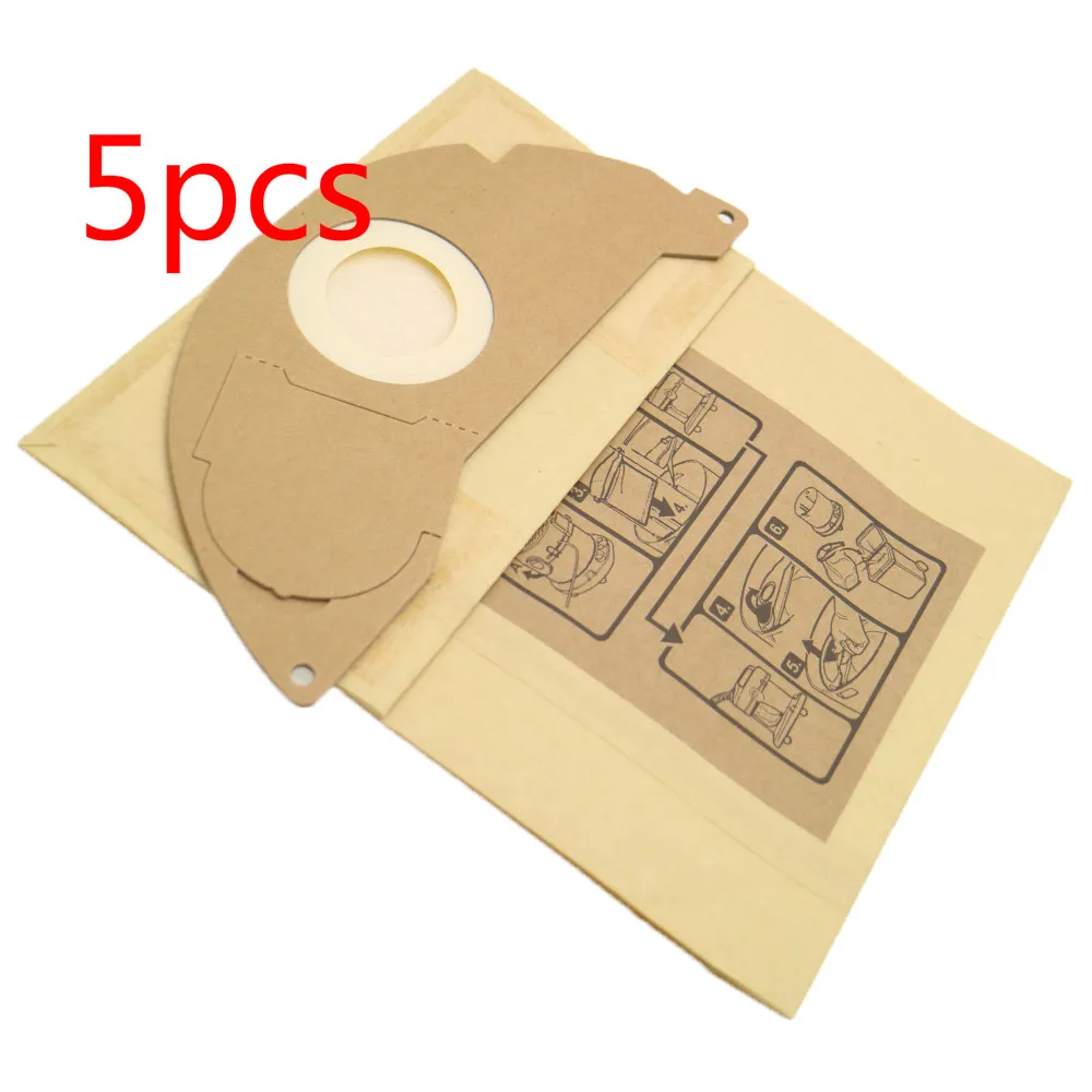 5 шт. пылесос бумажный фильтр мешки пылезащитный мешок Замена для Karcher A2000 серии WD2.250 6,904-322,0