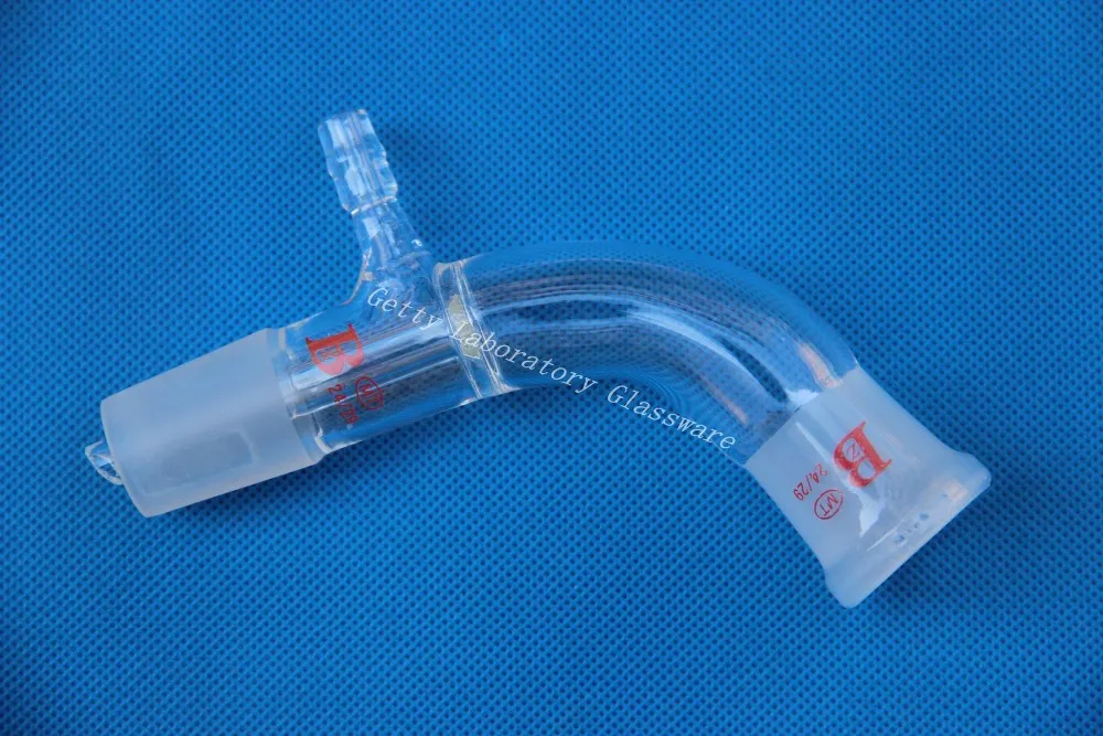 Vacuum take off Adapter,105 Bend, Joint 24/29 Borosilicate Glassin