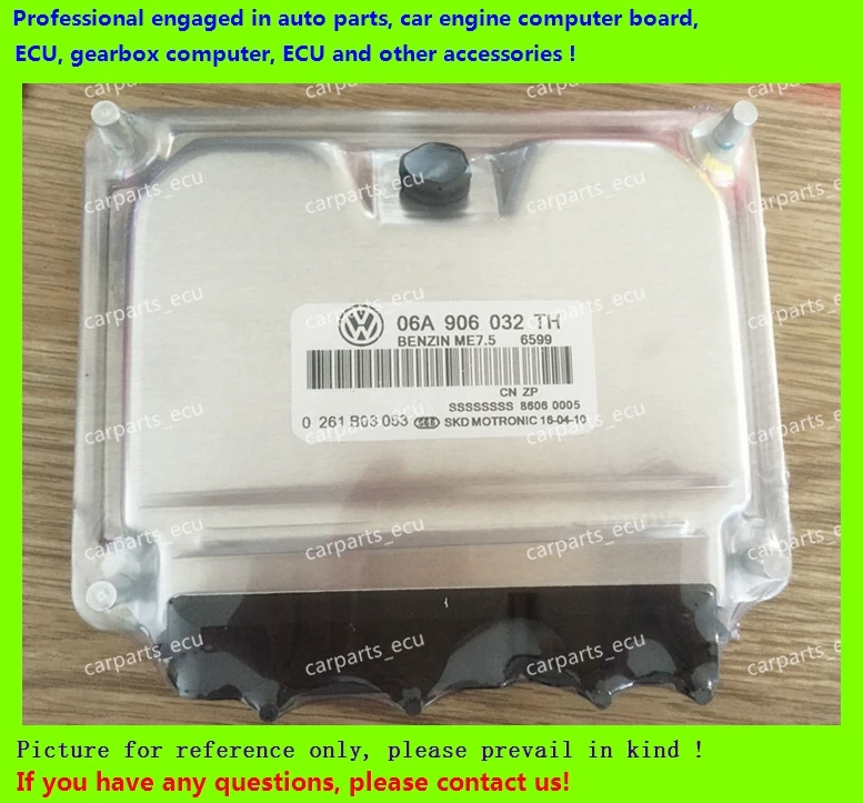 

For car engine computer board/VW ECU/Electronic Control UnitBora Passat06A906032A 0261206507/POLO06A906032TH 0261B03053