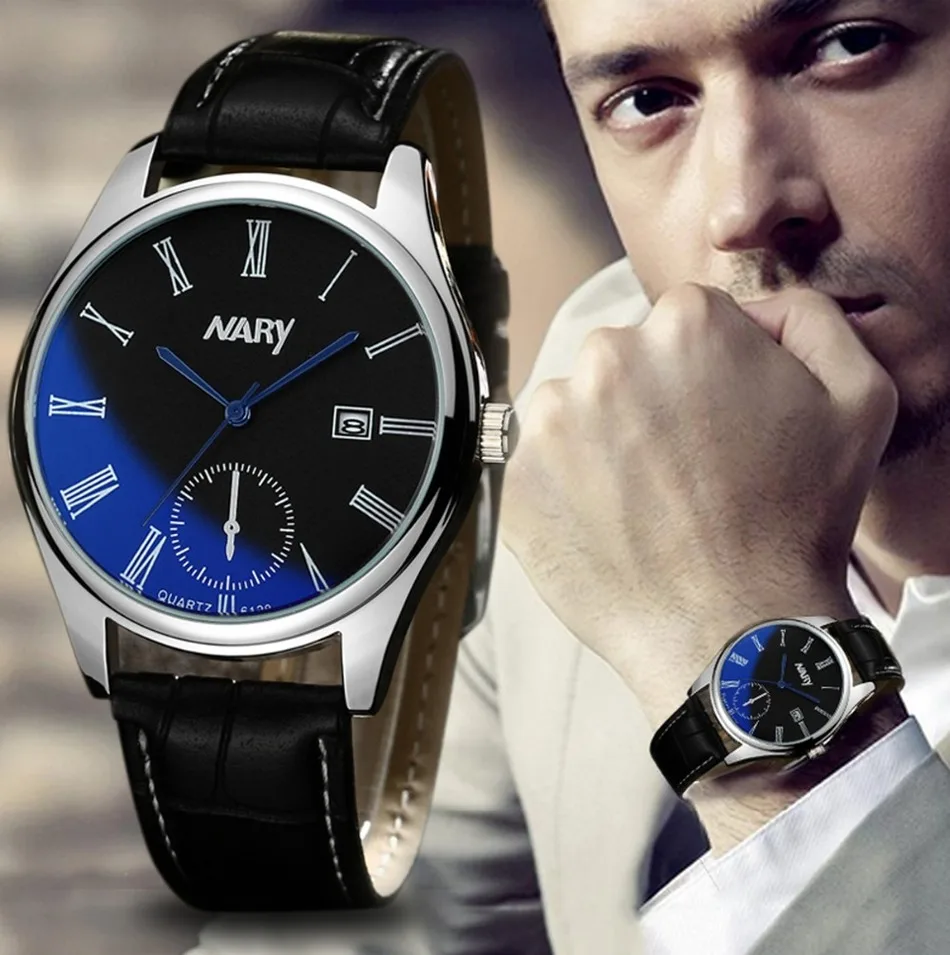 

NARY relogio masculino watch men quartz-watch luxury Business Casual men watches relogio masculino montre homme free shipping