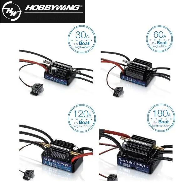 Hobbywing SeaKing V3 للماء 30A/60A/120A/180A 2-6 ثانية يبو سرعة تحكم 6 فولت BEC فرش ESC ل RC سباق القوارب Hobbywing SeaKing V3 للماء 30A/60A/120A/180A 2-6 ثانية يبو سرعة تحكم 6 فولت BEC فرش ESC ل RC سباق القوارب