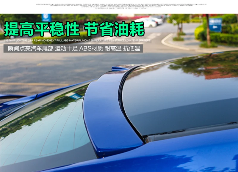 Неокрашенное заднее крыло заднего багажника Honda Civic 2016 2017 из АБС