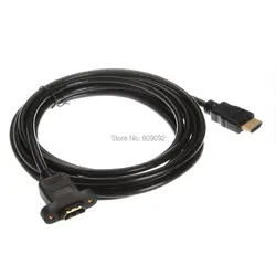 Позолоченный HDMI кабель-удлинитель мужчин и женщин с винтом Панель V1.4 HD 1080 P для Оборудование для psp/компьютер/HDTV аудио-видео кабель